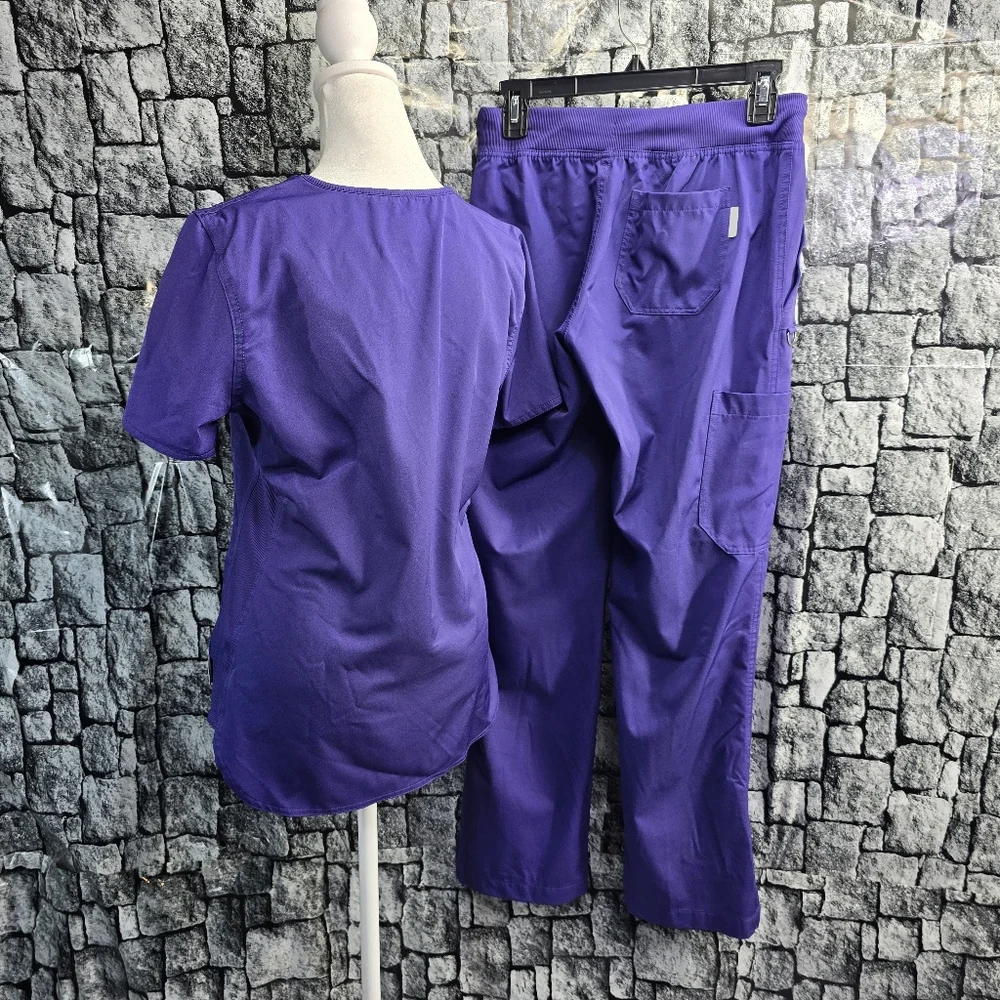 Ava Therese XS Purple Scrub Set - Picture 2 of 12